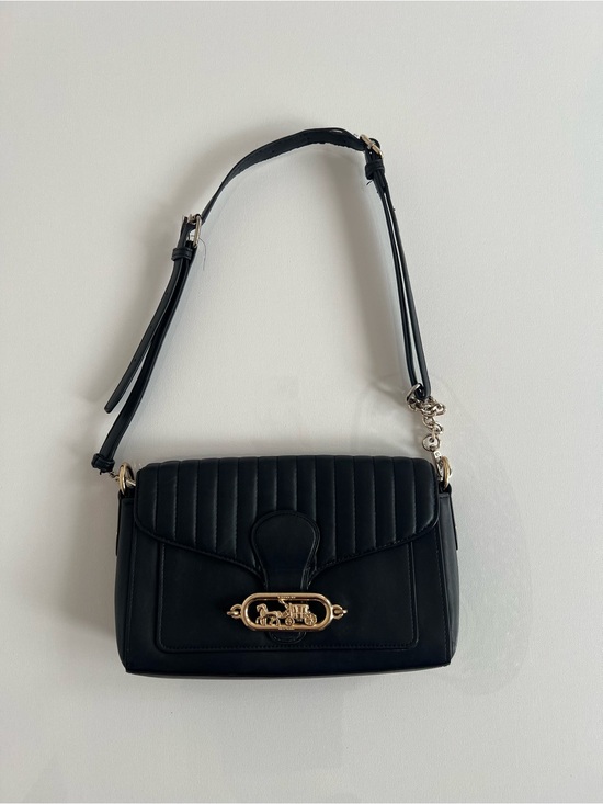 Coach Handbags - Black Quilted Shoulder Bag with Gold Hardware